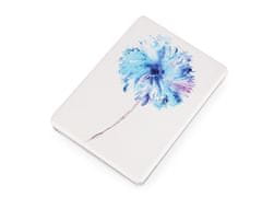 Kozmetické zrkadlo kvet - modrá azuro