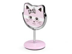 Kozmetické zrkadlo stolová mačka - púdrová