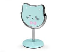 Kozmetické zrkadlo stolová mačka - mint