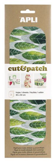 Apli Cut&Patch papier 30 x 50 cm - Listy zelené 3 ks