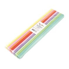 Krepový papier - rolka 50 x 200 cm, mix pastelových farieb, 10 ks
