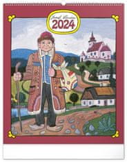 Kalendár 2024 nástenný: Josef Lada, 48 × 56 cm