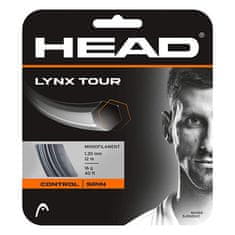 LYNX Tour tenisový výplet 12 m sivá priemer 1,25
