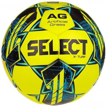 SELECT FB X-Turf futbalová lopta žltá-modrá veľkosť lopty č. 5