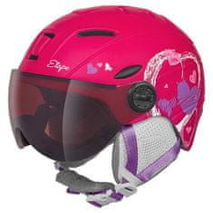 Rider PRO Light detská lyžiarska helma ružová obvod 53-55