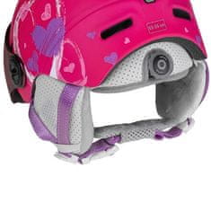 Rider PRO Light detská lyžiarska helma ružová obvod 53-55