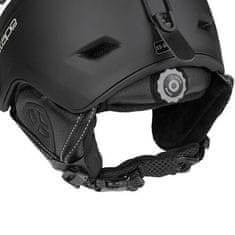 Davos PRO lyžiarska helma čierna-biela obvod 58-61