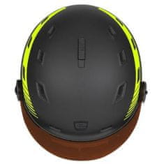 Davos PRO lyžiarska helma čierna-žltá fluo obvod 58-61