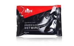 Kaps Clean & Gloss Wet Wipes 15 ks prémiové univerzálne čistiace utierky na kožu