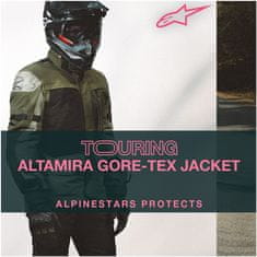 Alpinestars bunda ALTAMIRA GORE-TEX černo-červeno-šedá 2XL