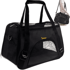 Purlov Prepravná taška pre zvieratá 50 x 30 x 25 cm čierna