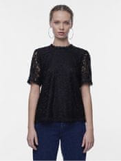 Pieces Dámske tričko PCOLLINE Regular Fit 17148711 Black (Veľkosť L)