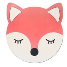 Zeller Podložka pre deti s motívom líšky, červená, priemer 38 cm