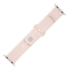 FIXED Set silikonových řemínků Silicone Sporty Strap pro Apple Watch 42/44/45mm FIXSST2-434-PI, růžový