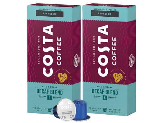 COSTA COFFEE Costa kávové kapsule bez kofeínu, kompatibilné s Nespresso ESPRESSO 6