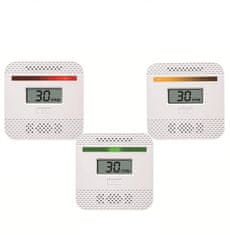 Farrot Mini prenosný detektor oxidu uhoľnatého Alarm SR-909-2, zvuk 85DB, svetelný alarm, do auta, karavanu, domu, školy, kancelárie, biela