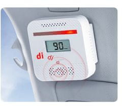 Farrot Mini prenosný detektor oxidu uhoľnatého Alarm SR-909-2, zvuk 85DB, svetelný alarm, do auta, karavanu, domu, školy, kancelárie, biela