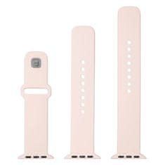 FIXED Set silikonových řemínků Silicone Sporty Strap pro Apple Watch 38/40/41mm FIXSST2-436-PI, růžový