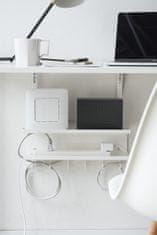 Yamazaki Home - Under-Desk Cable & Router Organizer - Organizér káblov pod stôl, biely