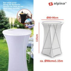 Alpina Prikrývka na barový stôl biely