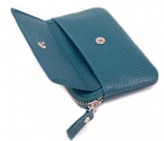 Kožená mini peňaženka-kľúčenka 7483 A blue