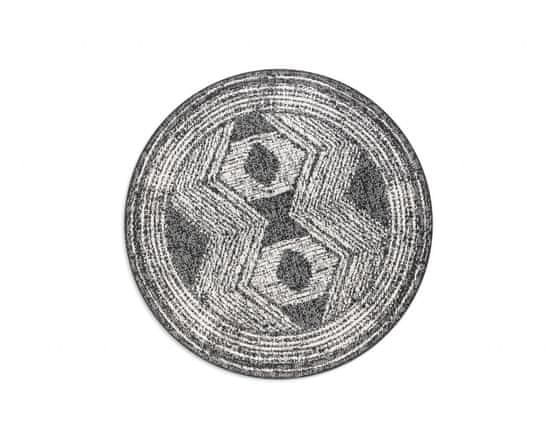 Elle Decor Kusový koberec Gemini 106029 Black kruh z kolekcie Elle – na von aj na doma