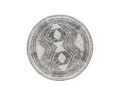 Elle Decor Kusový koberec Gemini 106029 Black kruh z kolekcie Elle – na von aj na doma 140x140 (priemer) kruh