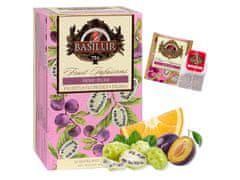 Basilur BASILUR Fruit Infusions - Ovocný bylinkový čaj bez kofeínu s prírodnou arómou noni, slivky a citrusov, v sáčkoch 20 x 2 g x6