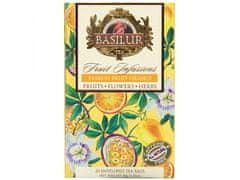 Basilur BASILUR Fruit Infusions - Bezkafeínový ovocný čaj s príchuťou marakuje, mandarínky a citrusov, vo vreckách po 20 x 2 g x3
