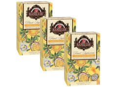Basilur BASILUR Fruit Infusions - Bezkafeínový ovocný čaj s príchuťou marakuje, mandarínky a citrusov, vo vreckách po 20 x 2 g x3