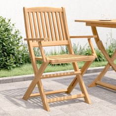 Vidaxl Skladacie záhr. stoličky 2 ks 58x54,5x90 cm akáciový masív