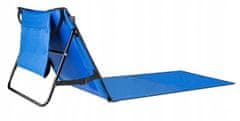 Trizand  23617 Nastaviteľná plážová podložka s opierkou 150 x 50 cm modrá