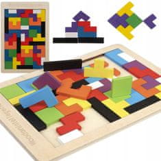 Kruzzel  22667 Drevená skladačka Tetris