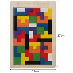 Kruzzel  22667 Drevená skladačka Tetris