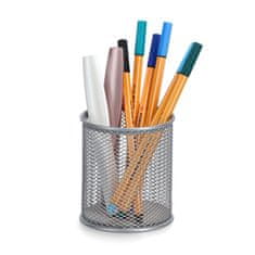 Zeller Kovový držiak na ceruzky strieborný 8x9,5cm