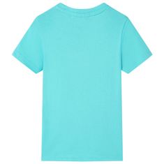 Vidaxl Detské tričko s krátkym rukávom aqua 104