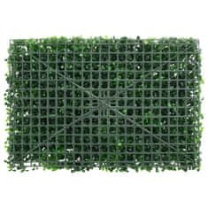 Vidaxl Umelý plot z rastlín 24 ks zelený 40x60 cm