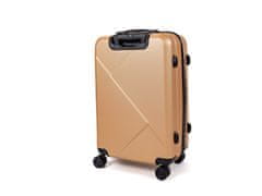 Mifex Cestovný kufor sredny V99, zlatý, TSA,68x43x25