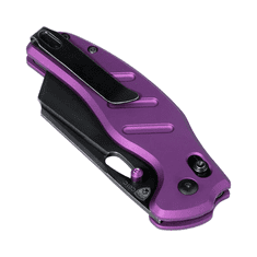 Kizer V4488AC1 C01C Sheepdog Purple vreckový nôž 8 cm, čierna, fialová, hliník