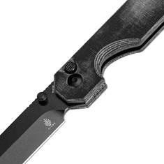 Kizer V3649C1 KUH vreckový nôž 8,1 cm, celočierna, Micarta