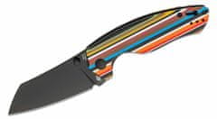 Kizer V4593C4 Towser K Color vreckový nôž 8,6 cm, čierna, viacfarebná,G10