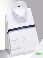 VIVVA® Košeľa, ktorá sa nekrčí – pánska elastická nekrčivá košeľa – biela, XXL | BRILLSHIRT