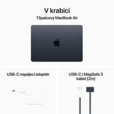 Apple MacBook Air 13, M3 8-core/8GB/256GB SSD/10-core GPU, temně atramentová (M3, 2024) (MRXV3SL/A)
