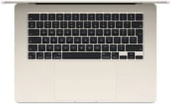 Apple MacBook Air 15, M3 8-core/8GB/256GB SSD/10-core GPU (MRYR3SL/A), biela (M3, 2024)
