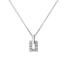 Hot Diamonds Strieborný náhrdelník s diamantom a topazmi Echo DP898