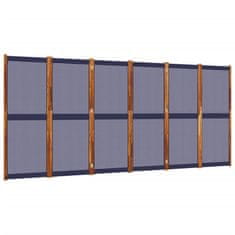 Vidaxl 6-panelový paraván tmavomodrý 420x180 cm