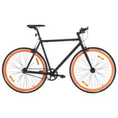Petromila vidaXL Bicykel s pevným prevodom čierno-oranžový 700c 51 cm