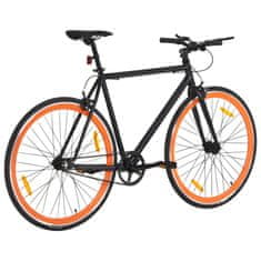 Vidaxl Bicykel s pevným prevodom čierno-oranžový 700c 59 cm