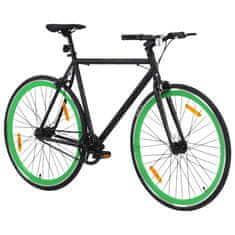 Vidaxl Bicykel s pevným prevodom čierno-zelený 700c 55 cm