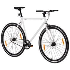 Vidaxl Bicykel s pevným prevodom bielo-čierny 700c 51 cm